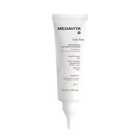 Відлущуючий скраб для шкіри голови / Medavita Scrub-argilla esfoliante Сute&Viso (75мл) 151 фото